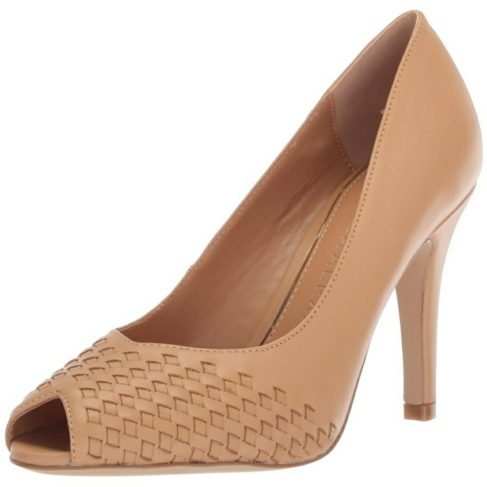 Athena Alexander Genuine leather peep toe pump
